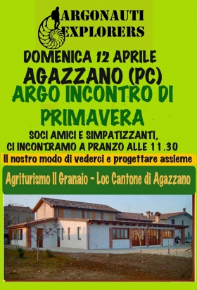 ARGORADUNO DI PRIMAVERA - AGAZZANO (Piacenza)  Domenica 12 aprile 2015 -  ARGONAUTI  EXPLORERS