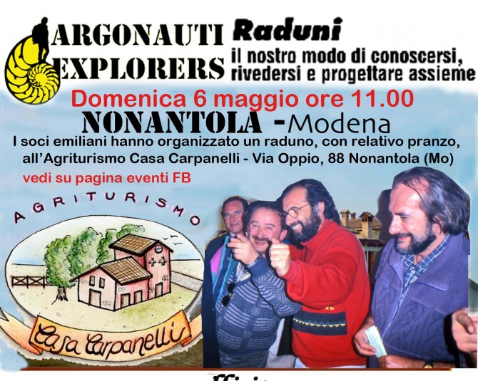 NANANTOLA 6 maggio  ARGORADUNO -  ARGONAUTI  EXPLORERS