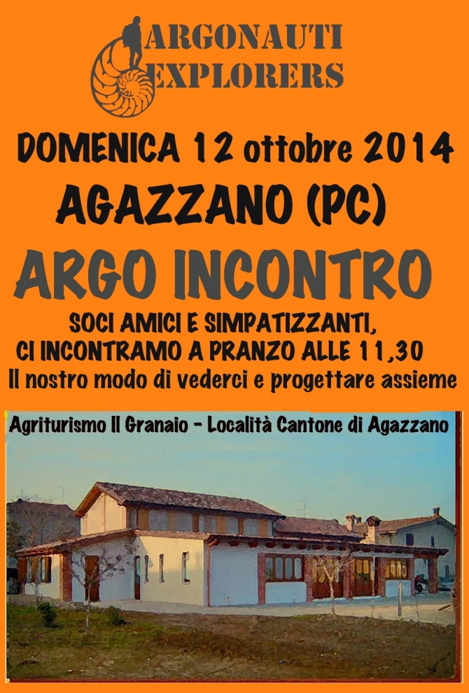 ARGOINCONTRO d'AUTUNNO - dom 12 Ottobre 2014 - Agazzano (Piacenza) -  ARGONAUTI  EXPLORERS