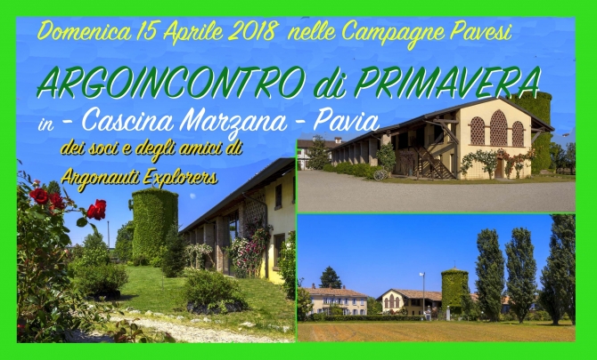 ARGOINCONTRO DI PRIMAVERA - PAVIA -domenica 15 aprile 2018 -  ARGONAUTI  EXPLORERS